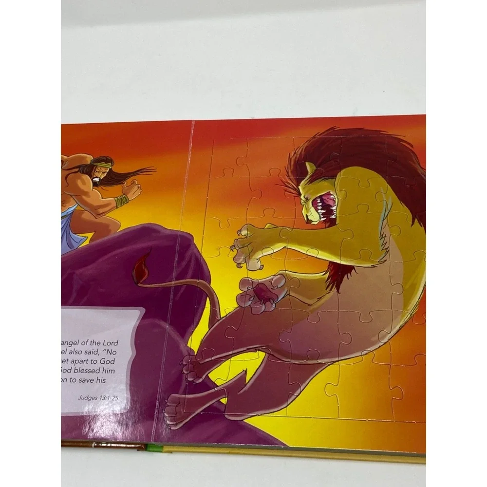 Kids Heroes Puzzle Bible (Kids Puzzle Bibles) Padded Hardcover 2018 Complete M5